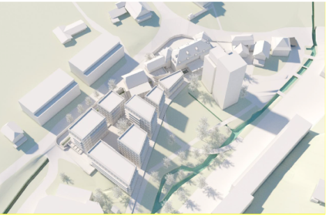 Visualisierung Richtprojekt ARGE kpa architekten Bern ag / Bellorini Architekten AG (Bericht des Beurteilungsgremiums vom 8.9.2020)