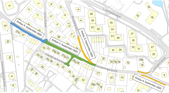 Belagsarbeiten Brunnenhofstrasse Bolligen