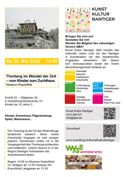 Thorberg im Wandel der Zeit - vom Kloster zum Zuchthaus