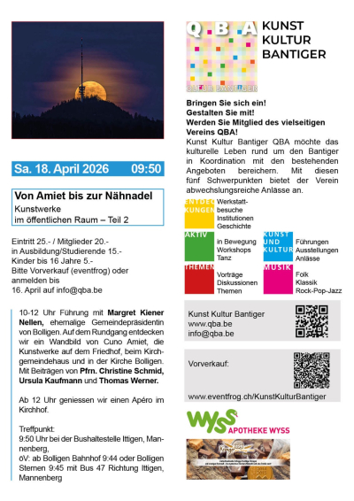 Von Amiet bis zur Nähnadel - Kunstwerke im öffentlichen Raum - Teil 2