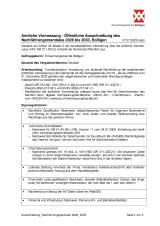 Ausschreibung Nachführungsgeometer 2026 - 2033
