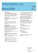 Infoflyer BKW Sonnhalde