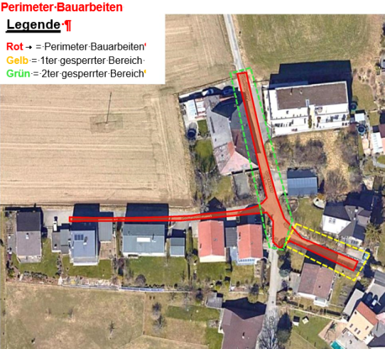 Grafik Ersatz Trinkwasserleitungen Spittelhausweg